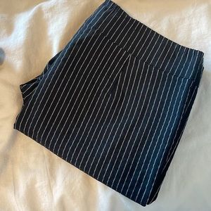 NWOT Pinstripe Cropped Pants